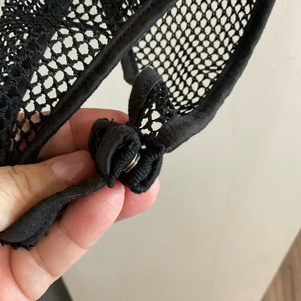 Fashion Nova Don’t Get Caught Up Black Fishnet Bodysuit - Picture 10 of 15
